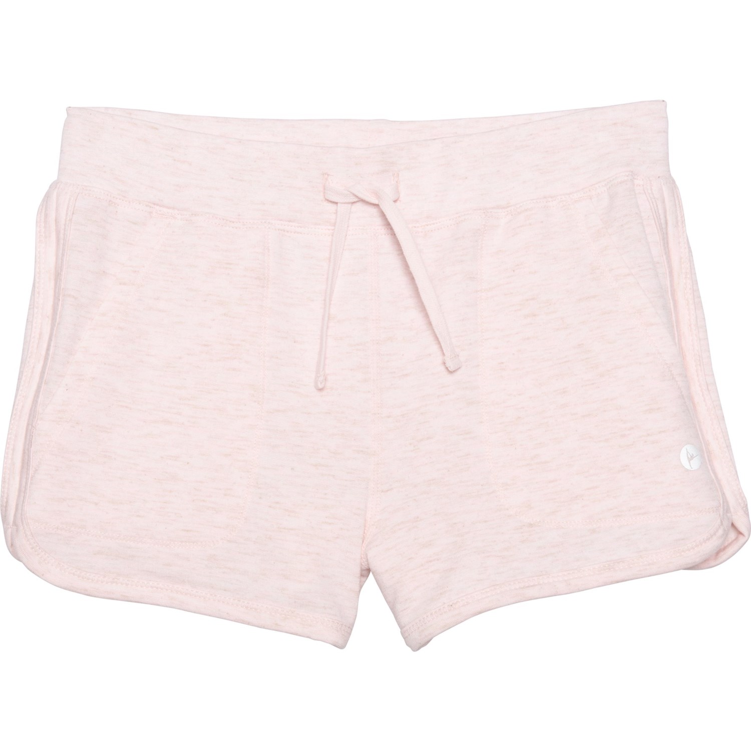 pink drawstring shorts