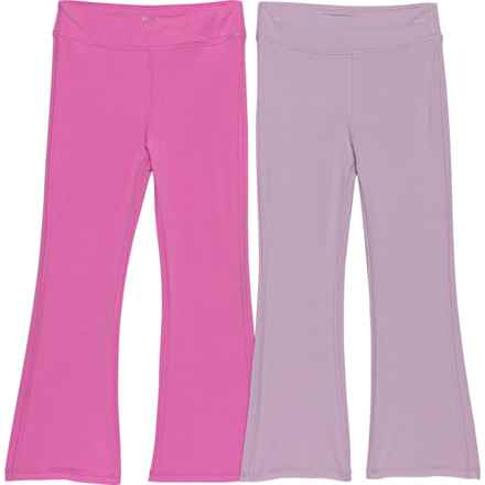90 Degree by Reflex Toddler Girls Interlock Madison High Rise Leggings - 2-Pack in Fuschia Pink/Fair Orchid