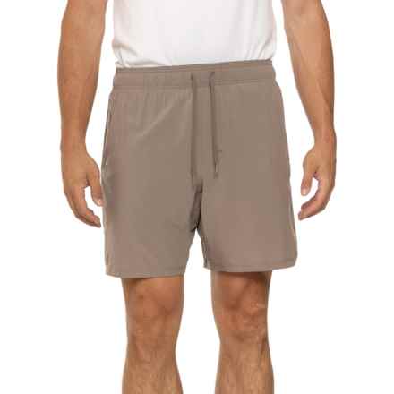 90 Degree by Reflex Warp End Zone Shorts - 7” in Cinder