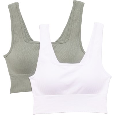 90 DEGREES BY REFLEX Square Neck Sports Bras - 2-Pack