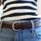  Woolrich Edgewood Braided Leather Belt (For Women)