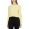 A by Avocado Seamless Crop Shirt - Long Sleeve in Citron