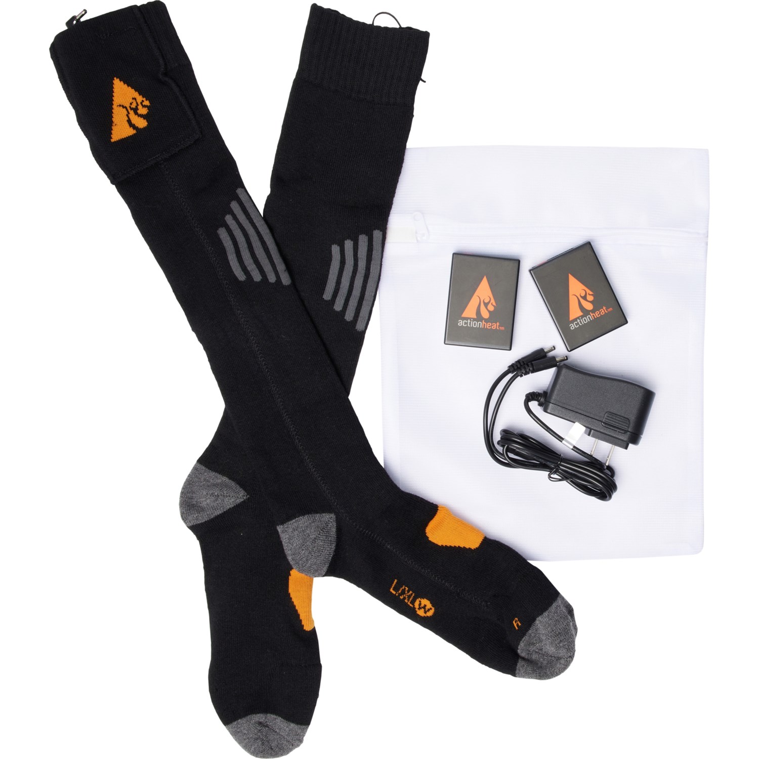 ACTION HEAT 3.7Volt Rechargeable Heated Socks (For Men) Save 20