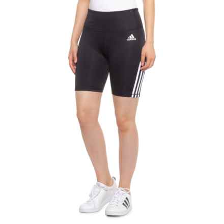 adidas 3-Stripe Cycling Shorts in Black/White