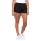 adidas 3-Stripe D2M Knit Shorts in Black/Rose Tone