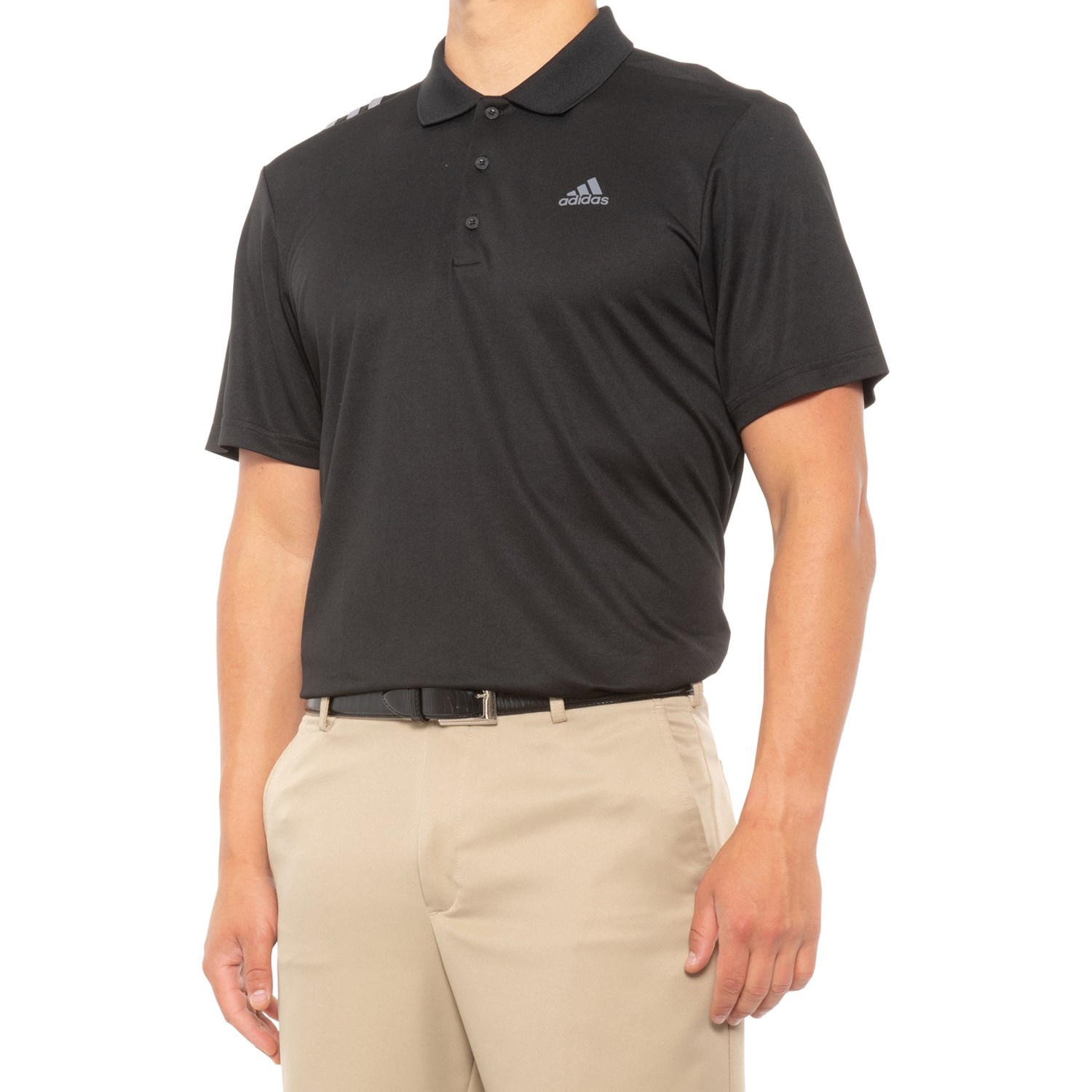 adidas 3Stripe Polo Shirt (For Men) Save 50