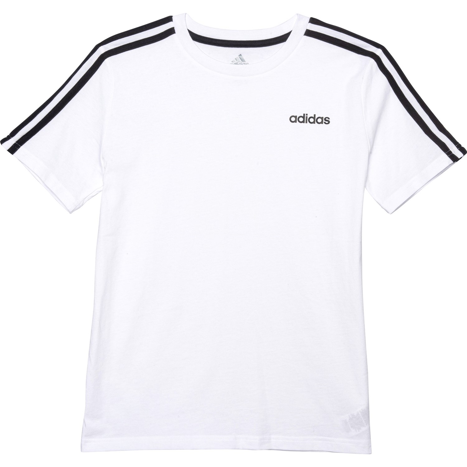 adidas white shirt black stripes