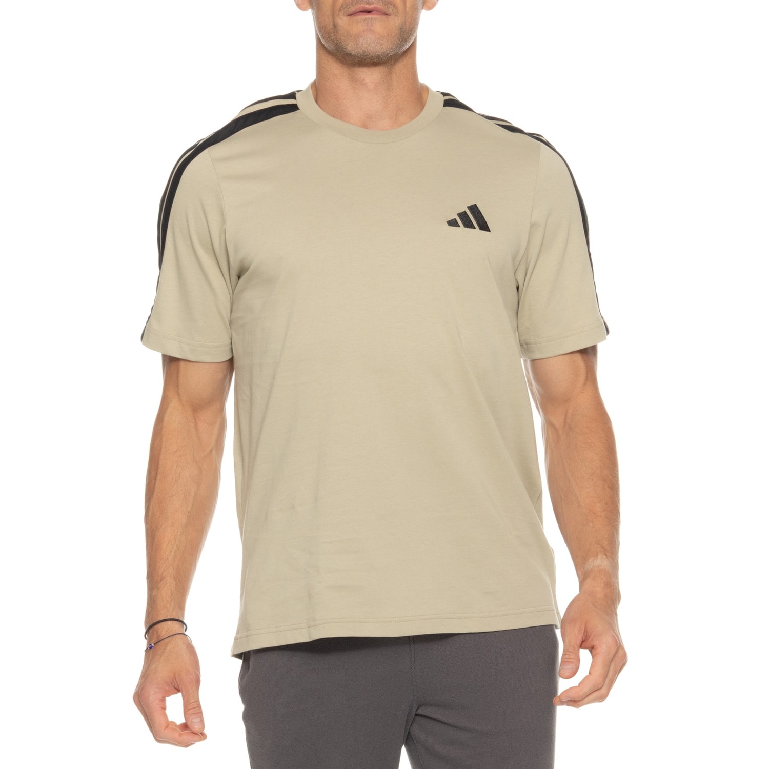 トップス  x Ado Three Stripes Short Sleeve adidas 3-Stripe T-Shirt - Short Sleeve - Save 40%