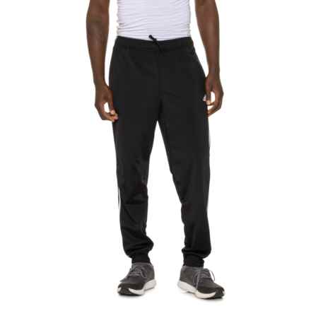 adidas 3-Stripe Tricot Joggers in Black/White