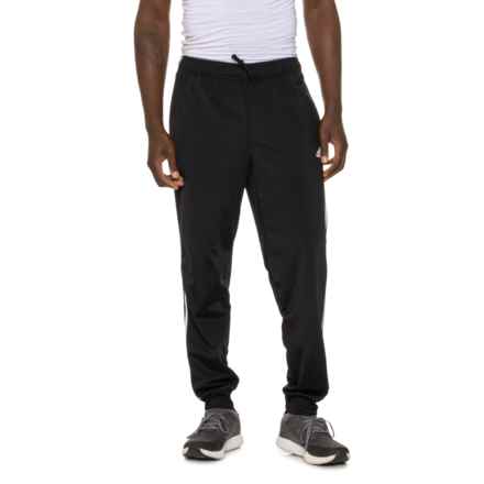 adidas 3-Stripe Tricot Joggers in Black/White