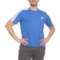 adidas 3-Stripes Cotton Essentials Shirt - Short Sleeve in Ray Blue/White