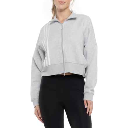 adidas 3-Stripes Zip-Up Jacket in Grey