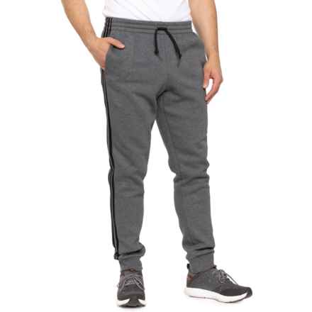 adidas 3S Fleece Tech Pants in Dark Grey Heather