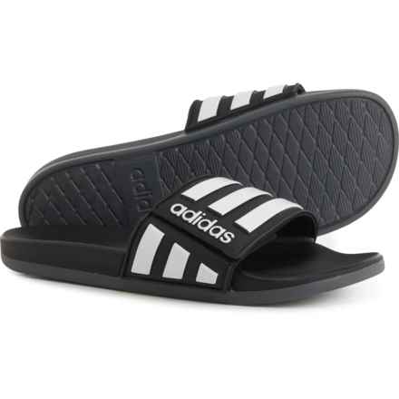 adidas Adilette Comfort Adjustable Slide Sandals (For Men) in Core Black
