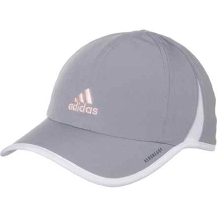 adidas Adizero® II Baseball Cap (For Women) in Grey/White/Hawthorne Pink