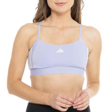 adidas AEROREADY LS Hyglm Sports Bra - High Impact in Violet Tone