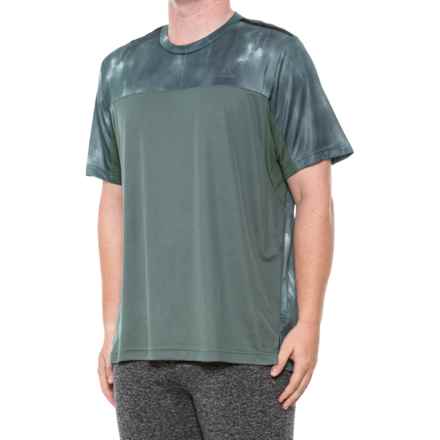 adidas AEROREADY Workout Chalk Print T-Shirt - Short Sleeve in Green Oxide