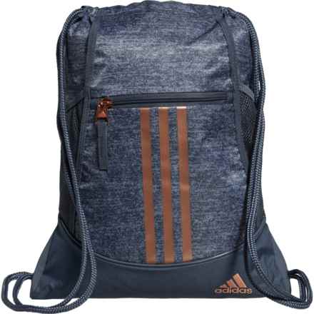 adidas Alliance II Sackpack in Jersey Onix Grey/Rose Gold