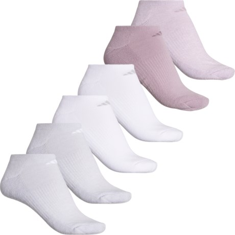adidas Athletic Cushioned No-Show Socks (For Women) - Save 33%