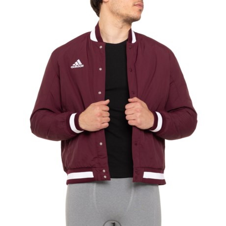 Burgundy adidas jacket mens hotsell