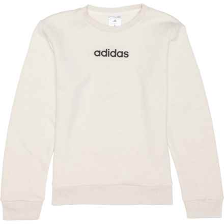 adidas Big Boy Fleece Crew Sweatshirt in Tan Htr