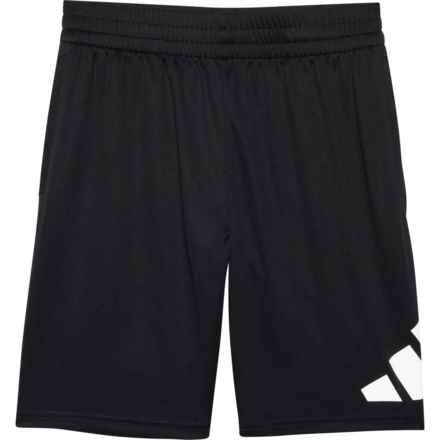 adidas Big Boys 3-Bar Graphic Mesh Shorts in Black