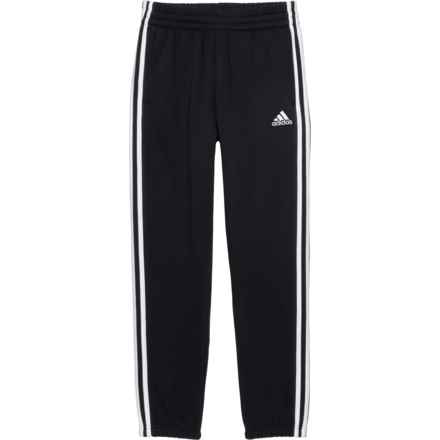 adidas Big Boys 3-Stripe Elastic Cuff Joggers in Black