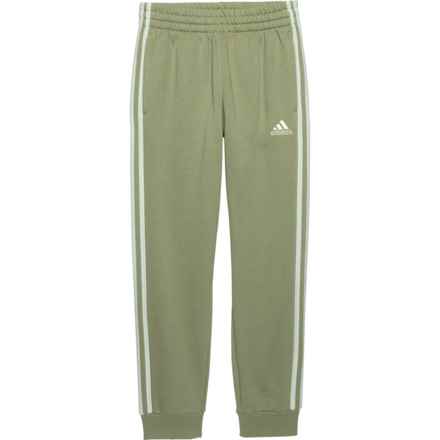 adidas Big Boys 3-Stripe Jogger in Tent Green