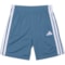 adidas Big Boys 3-Stripe Mesh Shorts in Dusky Ink