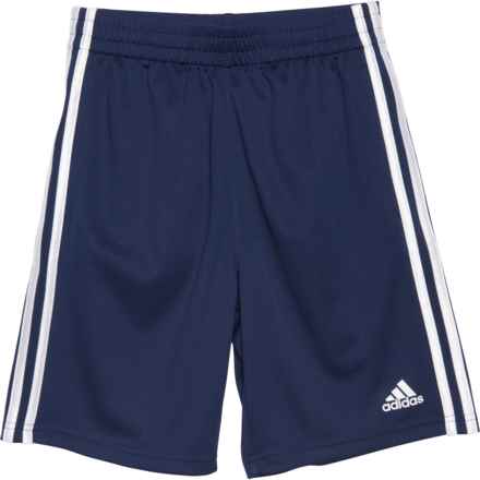 adidas Big Boys 3-Stripe Mesh Shorts in Navy