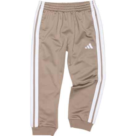 adidas Big Boys 3-Stripe Tricot Joggers in Chalky Brown S22