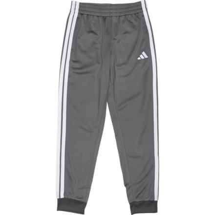 adidas Big Boys Core 3-Stripe Tricot Joggers in Grey