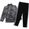 77JNG_2 adidas Big Boys Core Printed Tricot Jacket and Pants Track Set