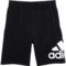 adidas Big Boys Essential FT Logo Shorts in Black