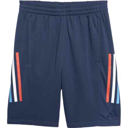 adidas Big Boys Graphic 3-Stripe Mesh Shorts in Lt Navy