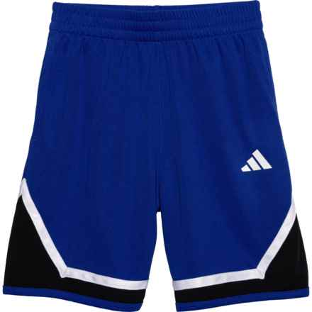 adidas Big Boys Legends Pro Basketball Shorts in Royal Blue