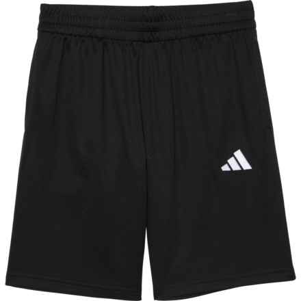 adidas Big Boys Logo Mesh Soccer Shorts in Black