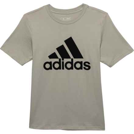 adidas Big Boys Logo T-Shirt - Short Sleeve in Lt Tan