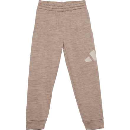 adidas Big Boys Marled French Terry Joggers in C Brown