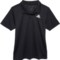 adidas Big Boys Mesh Golf Polo Shirt - Short Sleeve in Black