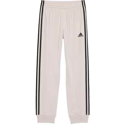 adidas Big Boys Tricot Joggers in Beige W/ Black