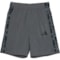 adidas Big Boys Woven Camo 3-Stripe Shorts in Dk Grey