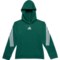 adidas Big Boys Wrapped Stripe Fleece Hoodie in Collegiate Green