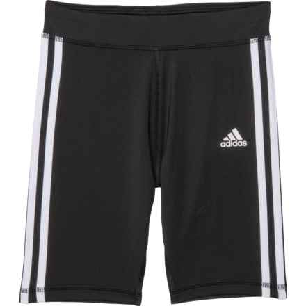 adidas Big Girls 3-Stripe Bike Shorts in Black