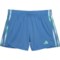adidas Big Girls 3-Stripe Mesh Shorts in Medium Blue