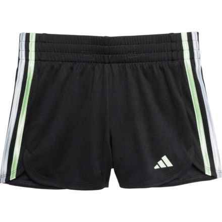 adidas Big Girls 3-Stripe Pacer Shorts in Black