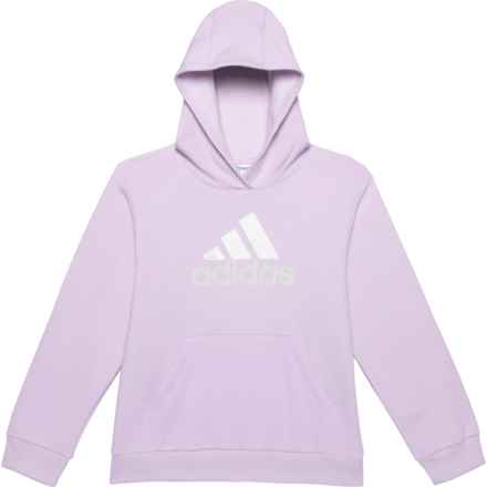 adidas Big Girls EXT Essential Graphic Hoodie in Light Purple