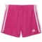 adidas Big Girls Mesh 3S AdiGirl Shorts in Pink