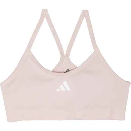 adidas Big Girls Padded Y-Back Sports Bra in Lt Purple
