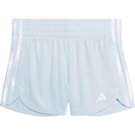 adidas Big Girls S24 3S Mesh Pacer Shorts in Halo Blue